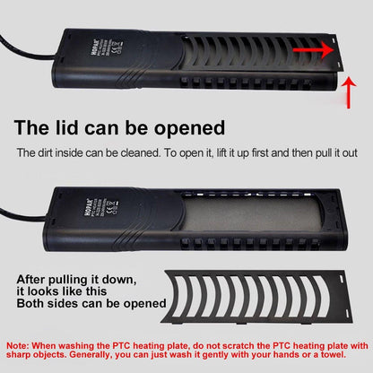 500/800/1000w Submersible Temperature Control Rod with LED Display for Fish Tanks - 1000W