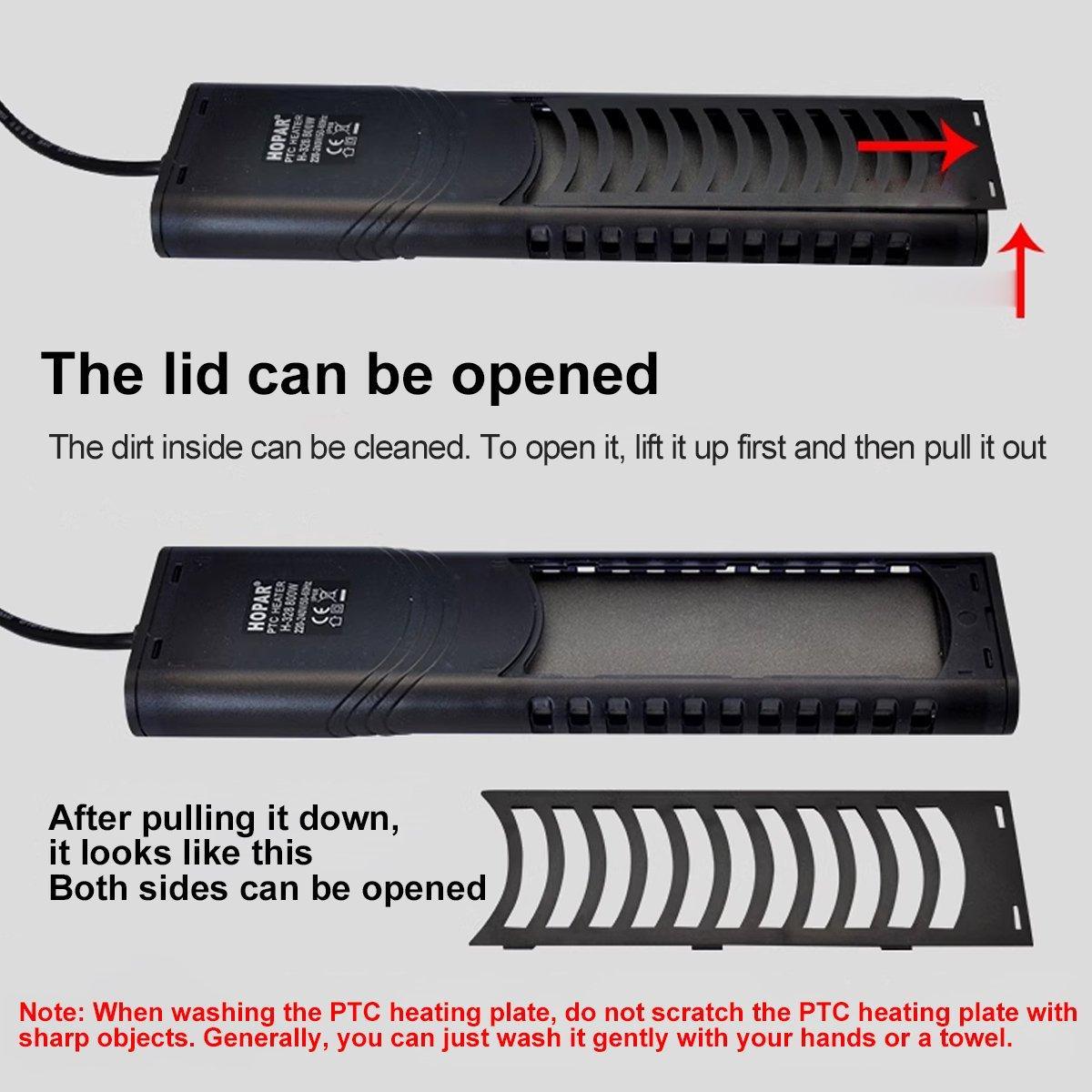 500/800/1000w Submersible Temperature Control Rod with LED Display for Fish Tanks - 800W