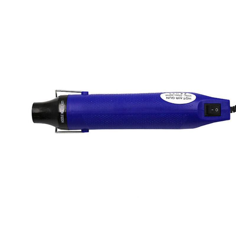 300W Electric Diy Heat Gun Hot Air Gun For Crafts Epoxy Resin Shrink Wrap Vinyl - Blue