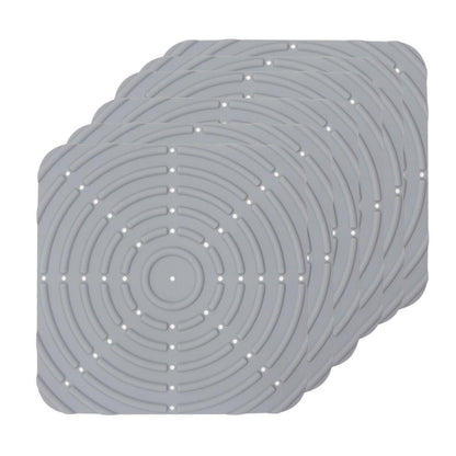 Washable Silicone Nesting Box Bedding Reusable Under Bedding for Chicken Coop - Grey-2PCS