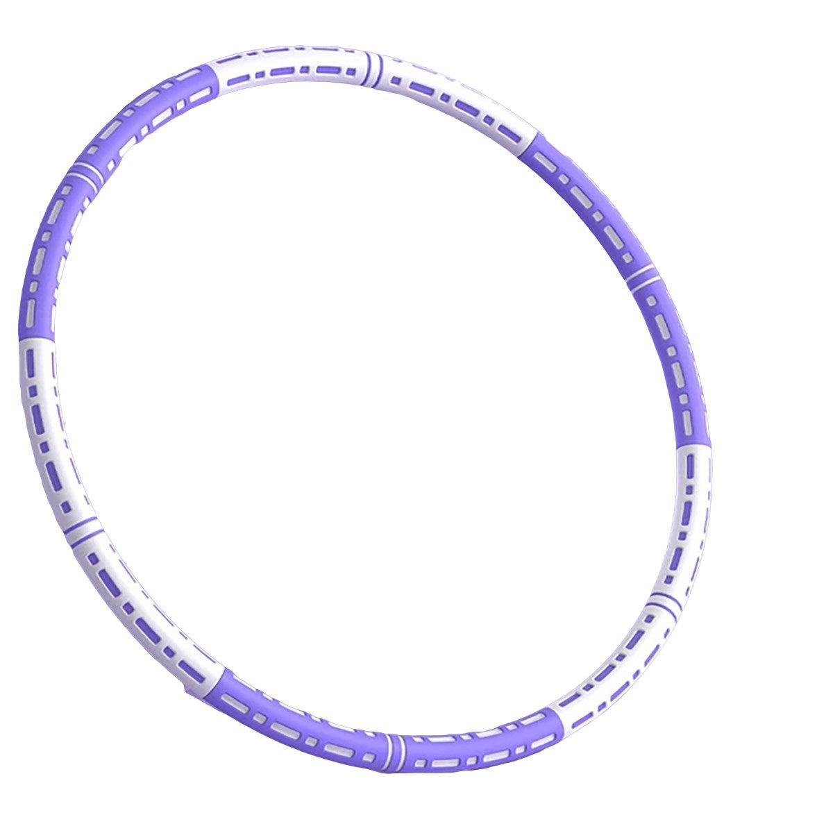 Detachable Weighted Hula Hoop Fitness Equipment for Home Exercise Use - Blue Pink