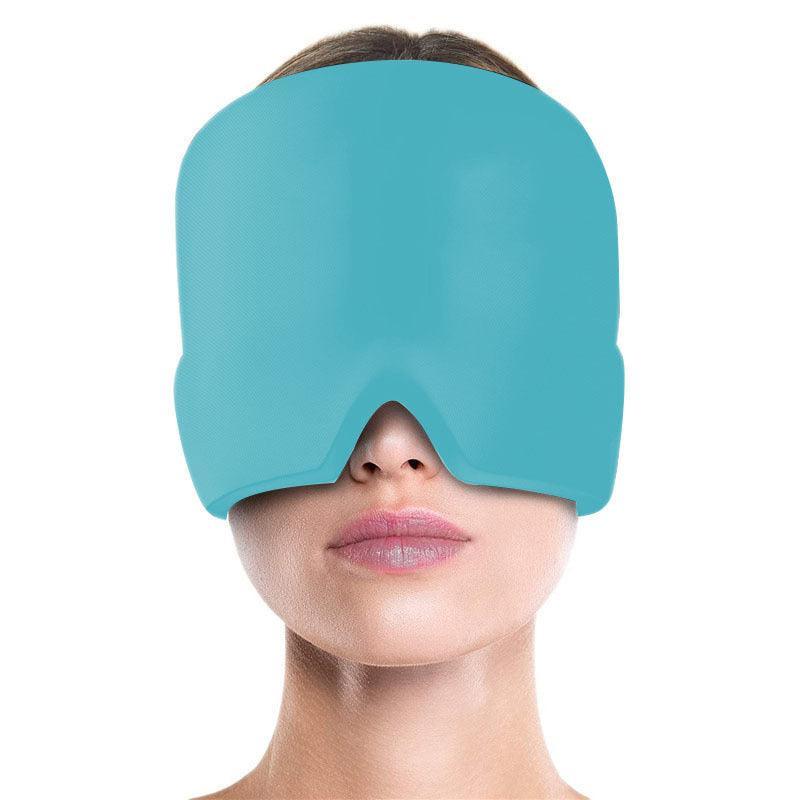 Aroma Season Ice Pack Migraine Hat Hot Cold Therapy Headache Pain Relief Cap Au - Black