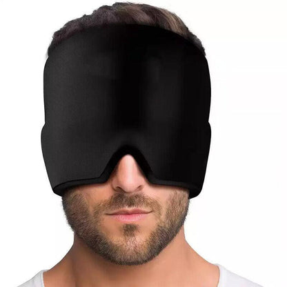 Aroma Season Ice Pack Migraine Hat Hot Cold Therapy Headache Pain Relief Cap Au - Blue