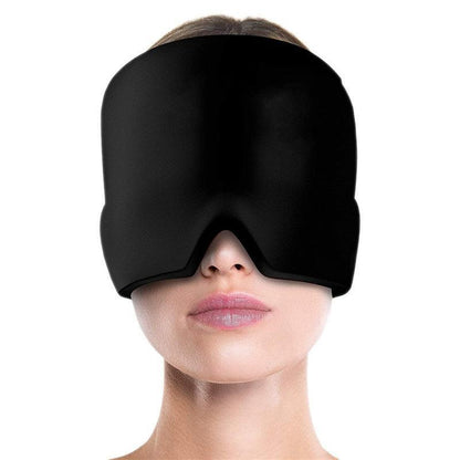 Aroma Season Ice Pack Migraine Hat Hot Cold Therapy Headache Pain Relief Cap Au - Blue