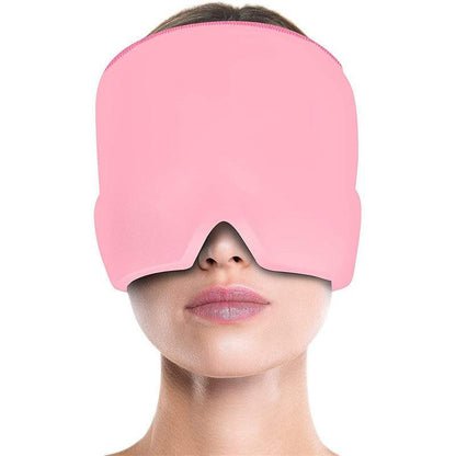 Aroma Season Ice Pack Migraine Hat Hot Cold Therapy Headache Pain Relief Cap Au - Blue