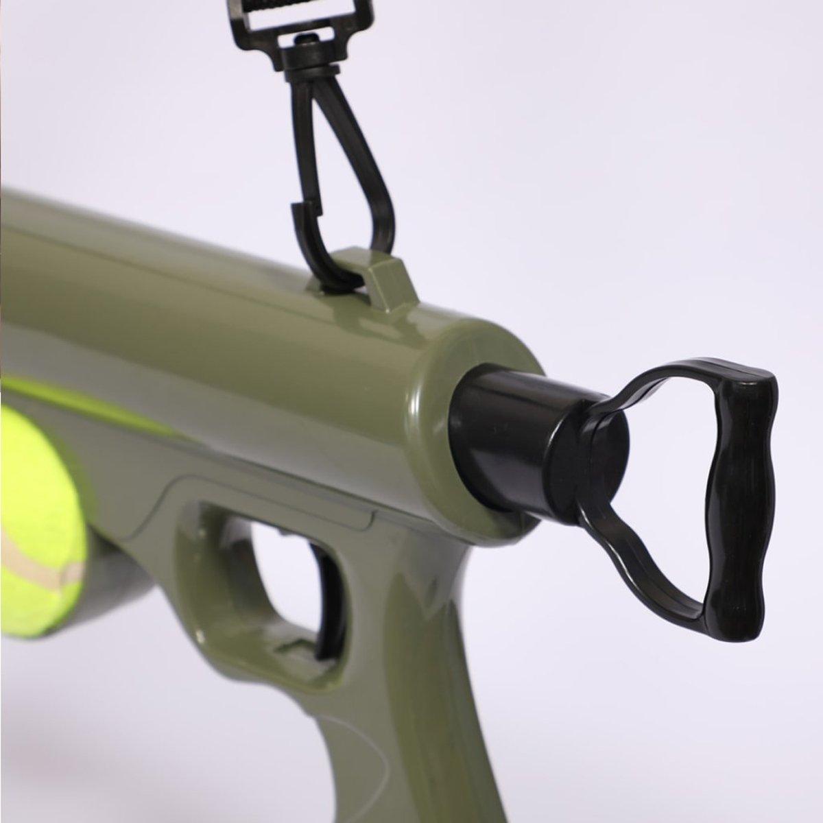 Interactive Pet Tennis Ball Launcher Toy for Training and Play Supplies Fun