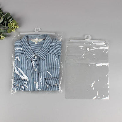 Hanging Storage Bag Large Hook Clear Bag Hanging 100PCS 17CM x 22CM - 25X32CM