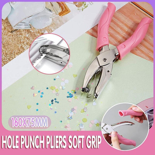 Circle/Heart/Star Shaped Metal Hole Punch Pliers - Paper Hand Puncher - 5.5mm heart