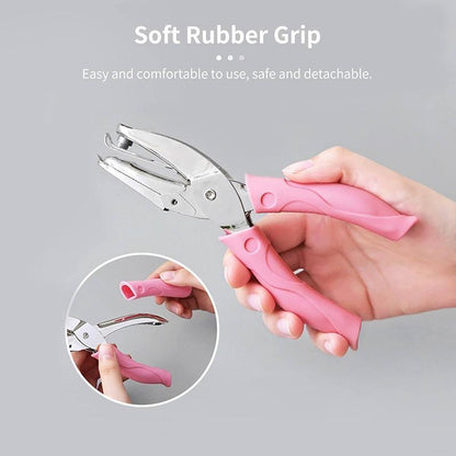 Circle/Heart/Star Shaped Metal Hole Punch Pliers - Paper Hand Puncher - 5.5mm heart