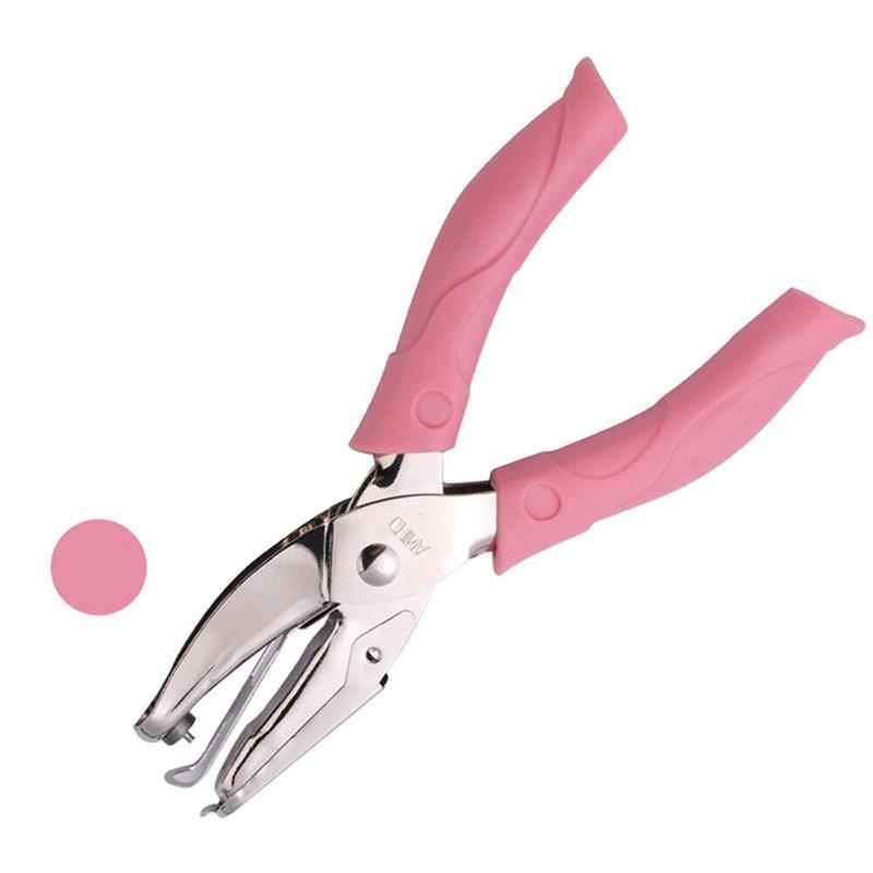 Circle/Heart/Star Shaped Metal Hole Punch Pliers - Paper Hand Puncher - 5.5mm heart