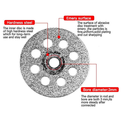 12PCS Diamond Cut Discs Blades Drill Bit Set for Dremel Rotary Tool Multi Use