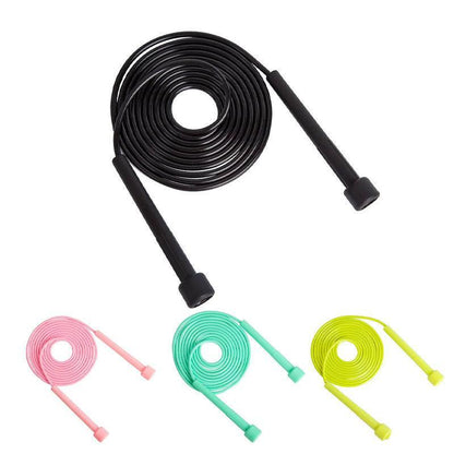 Speed Jump Rope for Boxing MMA Cardio Fitness and Gym Training - Black
