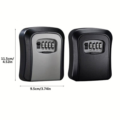 Combination Key Box with Combination Lock for Home Office Security Storage - Black