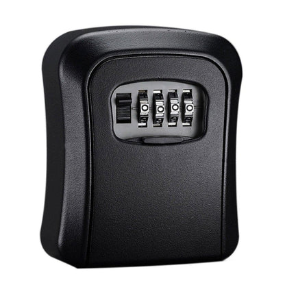 Combination Key Box with Combination Lock for Home Office Security Storage - Black