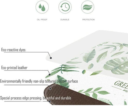 45x180cm Kitchen Mat Non-Slip Waterproof Pvc Floor Rug Carpet Anti-Oil Easy Clean - Gilding