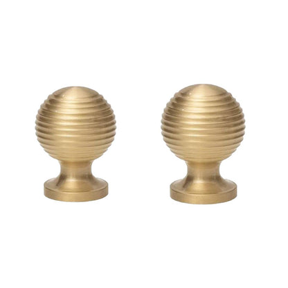 Round Ball Cabinet Handle Single Hole Modern Pull for Drawer Wardrobe Cupboard - 25mm