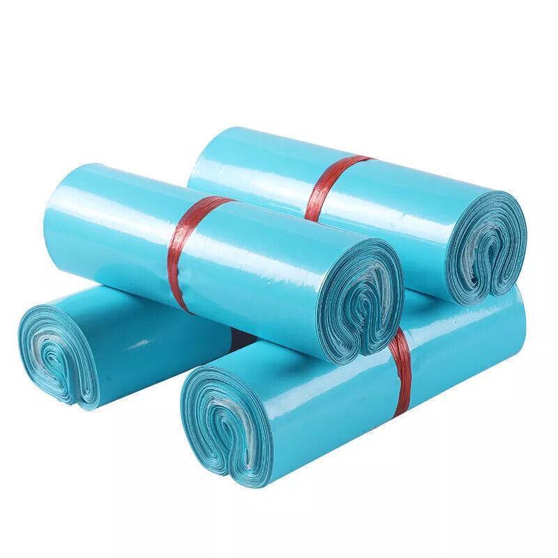 Poly Mailer Bags Mailing Satchel Plastic Courier Self Sealing Packing Blue - 25*35CM