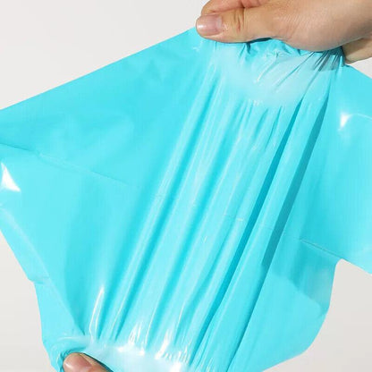 Poly Mailer Bags Mailing Satchel Plastic Courier Self Sealing Packing Blue - 25*35CM