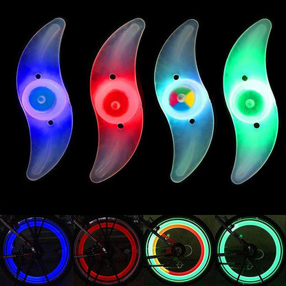 3PCS Mountain Bike Spoke Light Colourful LED Wheel Light Silicone Cycling Gear - Colourful