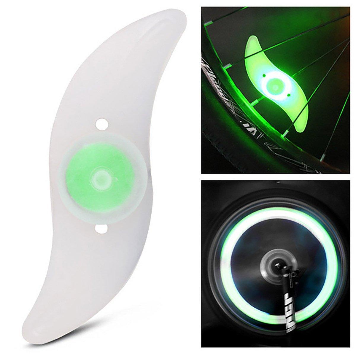 3PCS Mountain Bike Spoke Light Colourful LED Wheel Light Silicone Cycling Gear - Red