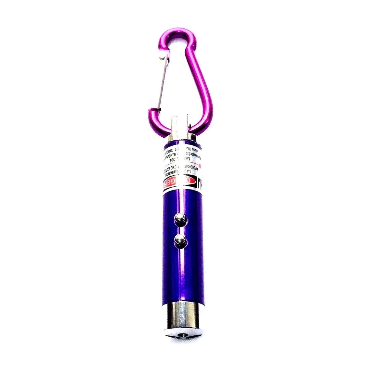 Interactive Cat Laser Pointer Toy with LED and UV Light for Pet Play Training - Red