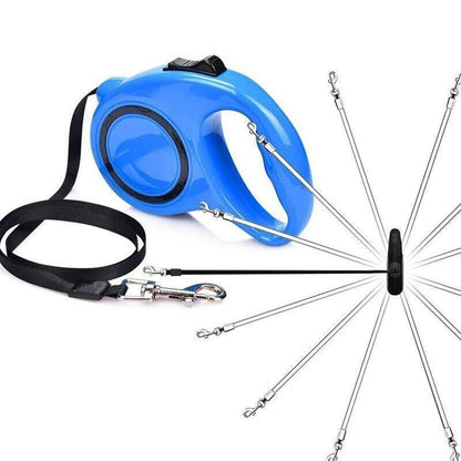 3M Retractable Dog Lead Leash Long Stong Extendable Lockable Rope Heavy Duty - Green