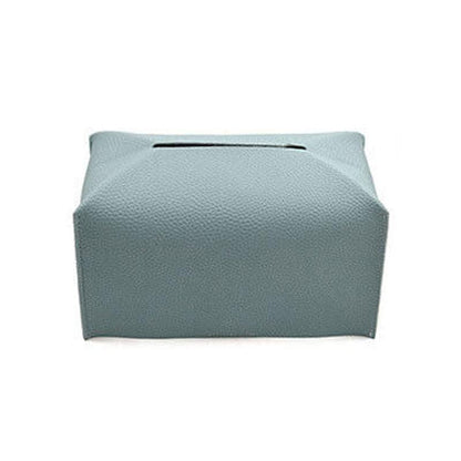 Large Size Tissue Box Dispenser Paper Holder Napkin Case Pu Leather Cover - Pink