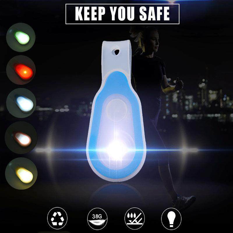 LED Clip On Flashlight Night Visibility Light for Nursing Running and Work Use - Green
