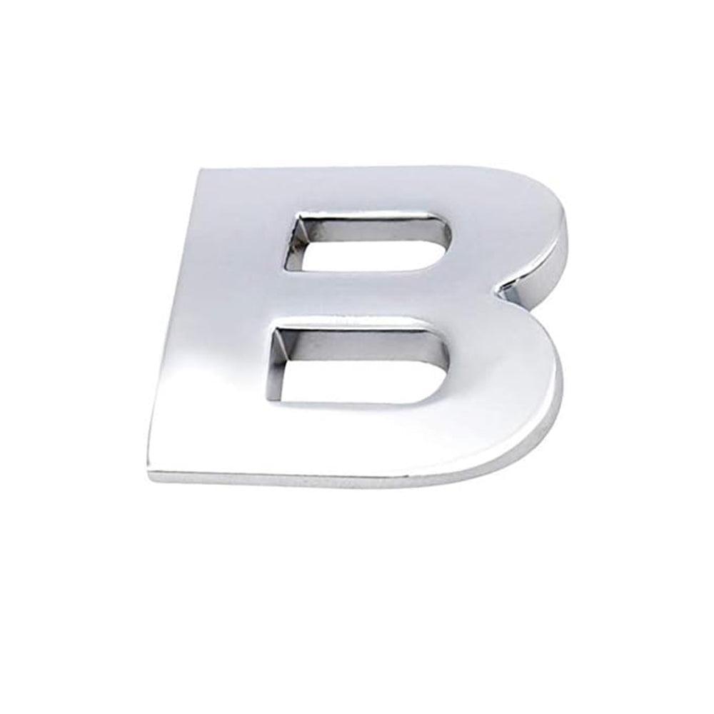 A-Z Alphabet Letters Car Sticker Self Adhesive Auto Badge Emblem 3D Chrome Good - X