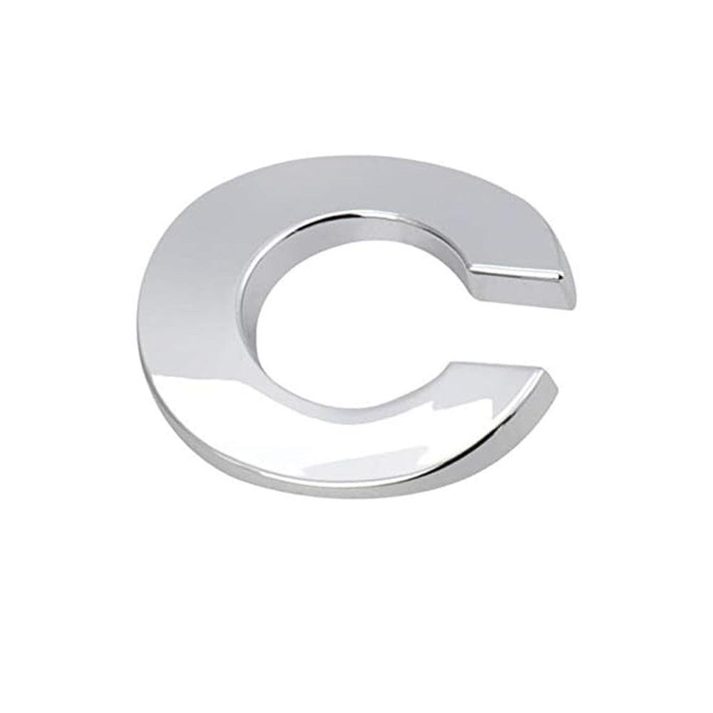 A-Z Alphabet Letters Car Sticker Self Adhesive Auto Badge Emblem 3D Chrome Good - Number 2