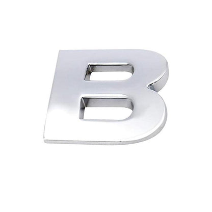 A-Z Alphabet Letters Car Sticker Self Adhesive Auto Badge Emblem 3D Chrome Good - Number 9