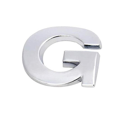 A-Z Alphabet Letters Car Sticker Self Adhesive Auto Badge Emblem 3D Chrome Good - U