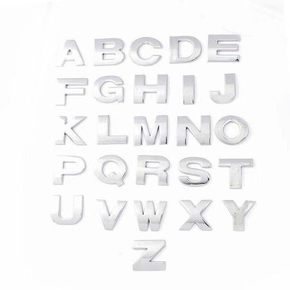 A-Z Alphabet Letters Car Sticker Self Adhesive Auto Badge Emblem 3D Chrome Good - Y
