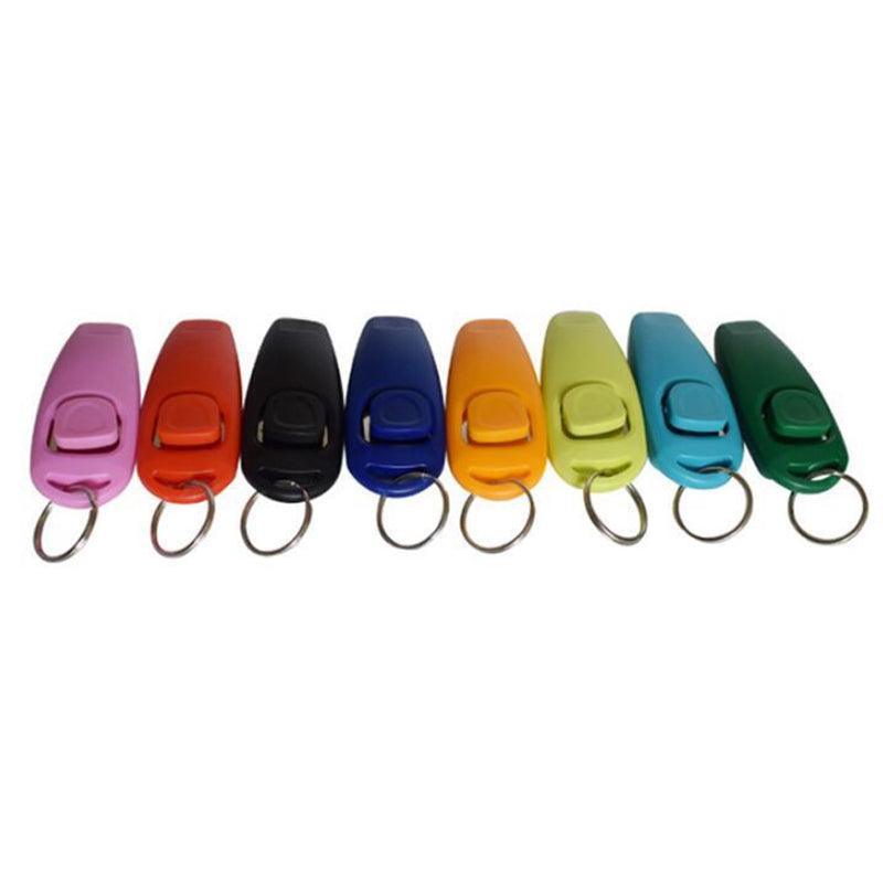 Dog Whistle and Clicker Set for Training Stop Barking Obedience Tool Combo - Light Blue