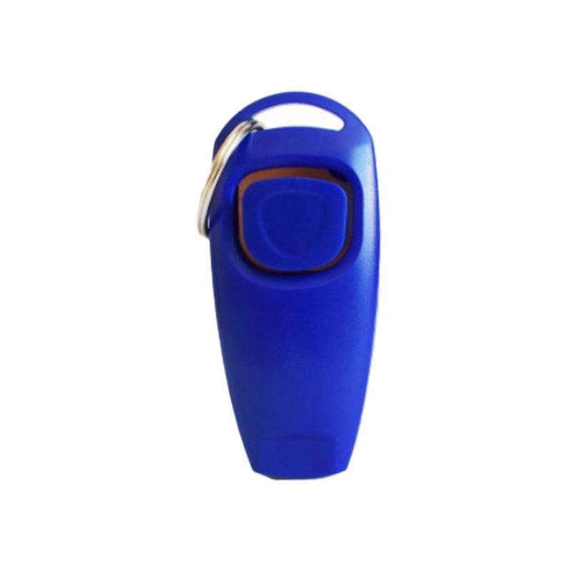 Dog Whistle and Clicker Set for Training Stop Barking Obedience Tool Combo - Light Blue
