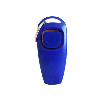 Dog Whistle and Clicker Set for Training Stop Barking Obedience Tool Combo - Light Blue