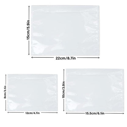 Plastic Bags 100PCS Transparent Zip Lock Clear Resealable Storage Packaging - 8x12cm
