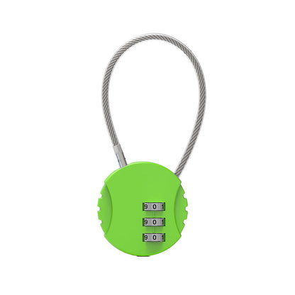 Combination Lock Padlock Locker 3 Digit Security Bike Suitcase Luggage Bag - Red