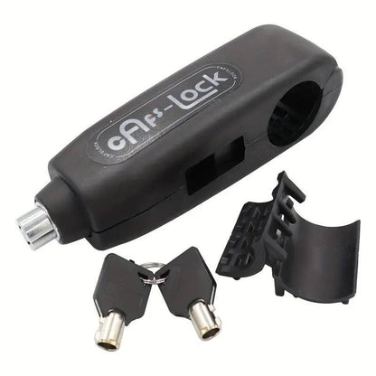 Motorcycle and Electric Bike Handlebar Lock Anti-Theft Security Lock for Bikes - Red