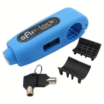 Motorcycle and Electric Bike Handlebar Lock Anti-Theft Security Lock for Bikes - Red