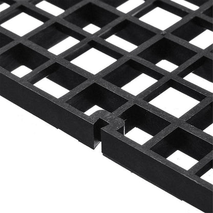8Pcs Plastic Fish Grid Divider Durable  Holder Fish Tank Tray Egg Crate Aquarium - White