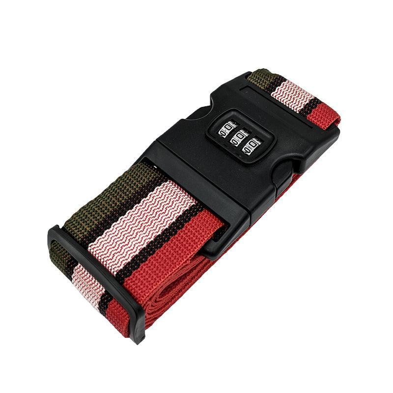 Luggage Strap Code Password Travel Suitcase Secure Lock Safe Nylon Packing Belt - Blue