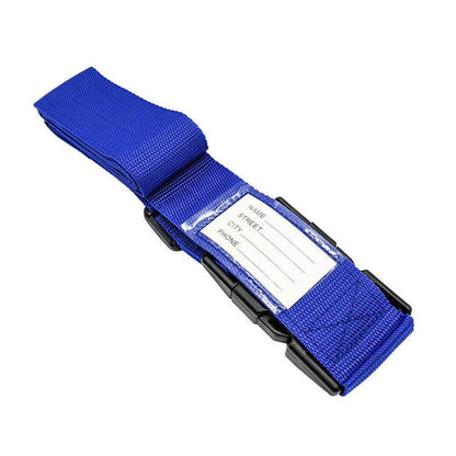 Luggage Strap Code Password Travel Suitcase Secure Lock Safe Nylon Packing Belt - Red+Grey