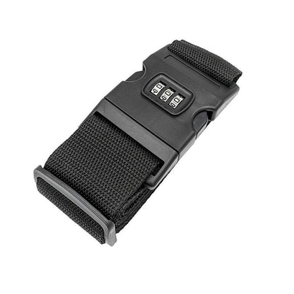 Luggage Strap Code Password Travel Suitcase Secure Lock Safe Nylon Packing Belt - Red+Grey