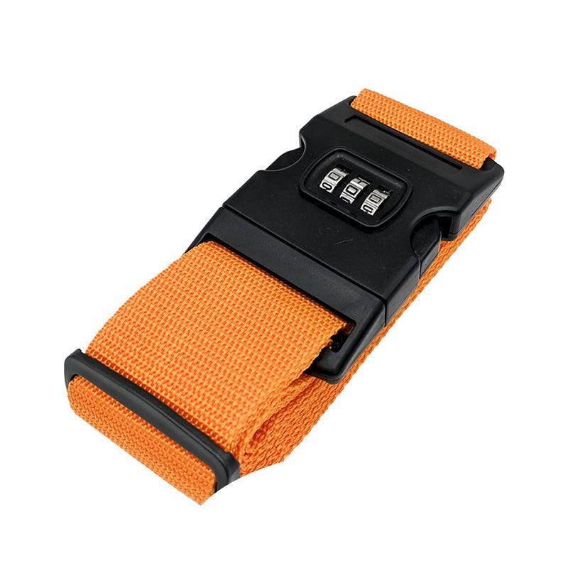 Luggage Strap Code Password Travel Suitcase Secure Lock Safe Nylon Packing Belt - Sky Blue