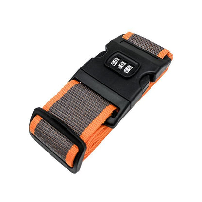 Luggage Strap Code Password Travel Suitcase Secure Lock Safe Nylon Packing Belt - Red