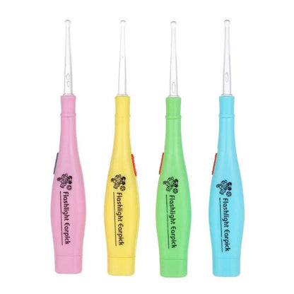 Au Tonsil Stone Remover Tool Stainless Steel Earwax Remover Led Light Earpick - Blue