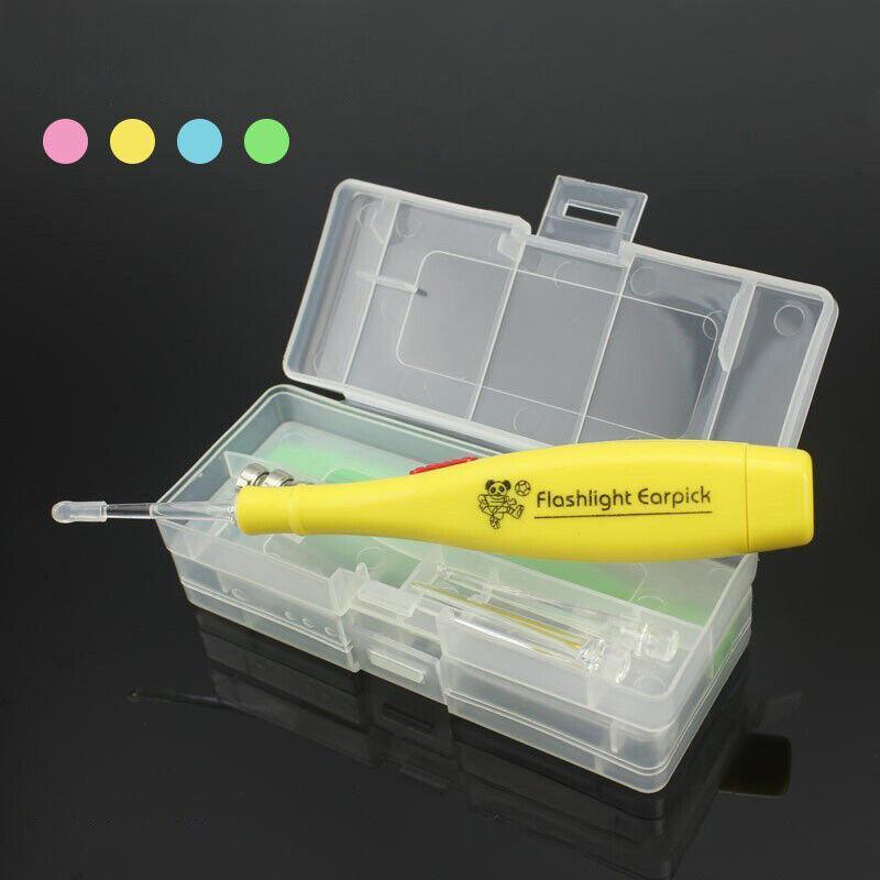Au Tonsil Stone Remover Tool Stainless Steel Earwax Remover Led Light Earpick - Blue