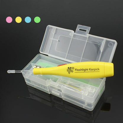 Au Tonsil Stone Remover Tool Stainless Steel Earwax Remover Led Light Earpick - Blue