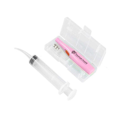 Au Tonsil Stone Remover Tool Stainless Steel Earwax Remover Led Light Earpick - Green